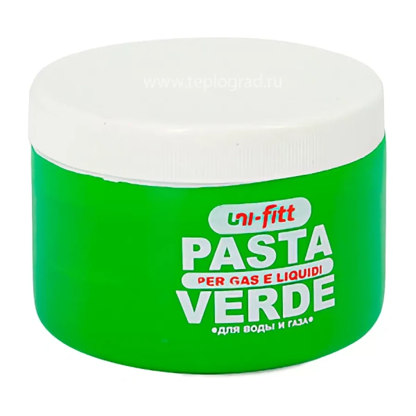 Паста-герметик Uni-fitt зеленая для льна 460г