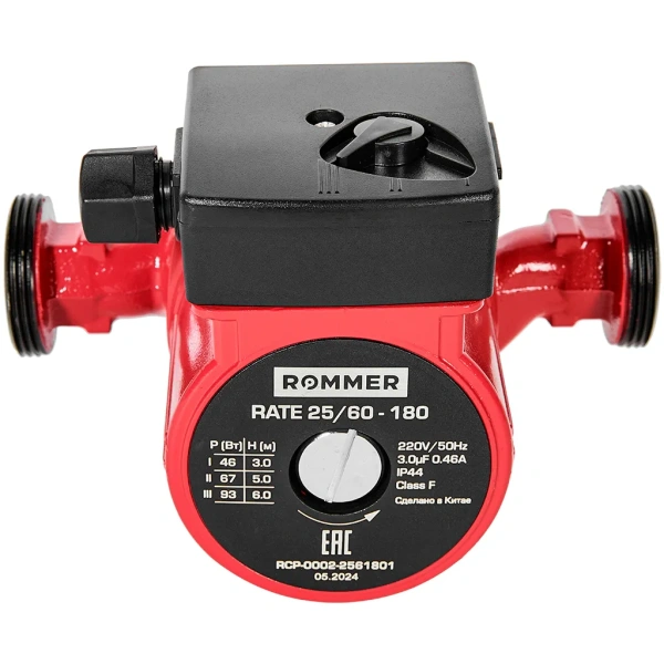 Циркуляционный насос Rommer RATE 25/60-180