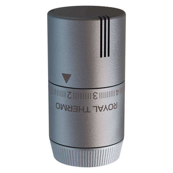 Термостатическая головка Royal Thermo Design М30x1,5 серебристый