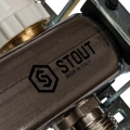 Коллектор Stout на 9 выходов из нержавеющей стали с расходомерами - SMS 0917 000009