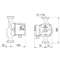 Циркуляционный насос Grundfos UPS 25-40 180 96281375