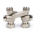 Узел нижнего подключения перекрестный Zeissler 3/4x3/4  с запорными вентелями