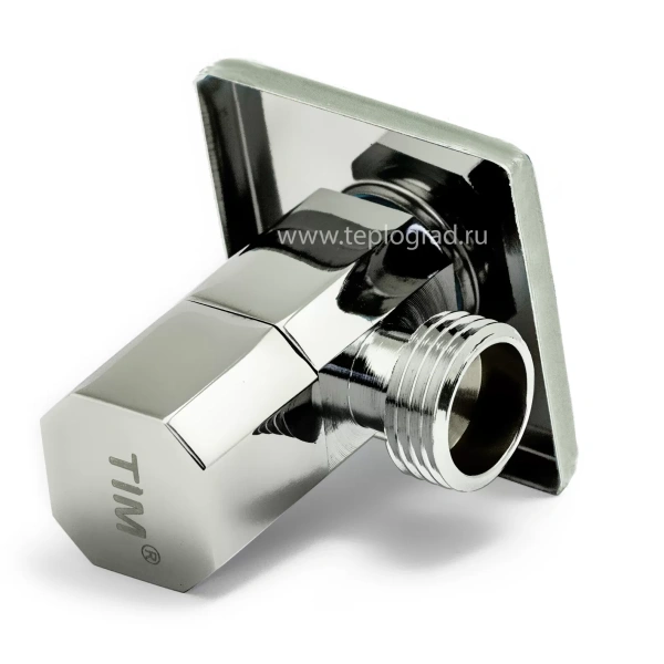 Кран шаровой угловой TIM BL5822 для бытовой техники 1/2x1/2