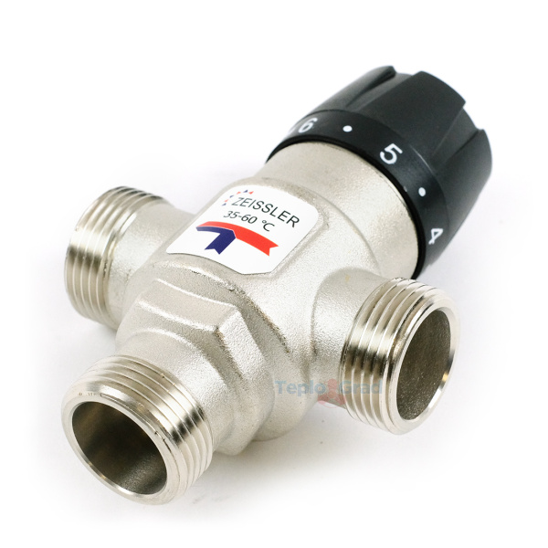Термостатический смесительный клапан Zeissler 3/4 НР 35-60°С KVs 1.6