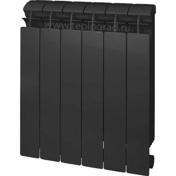 Биметаллический радиатор Global Style Plus 500 10 секций, цвет черный 2748