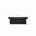Конвектор внутрипольный Royal Thermo ATRIUM-75/200/2600-DG-U-NA с естественной конвекцией