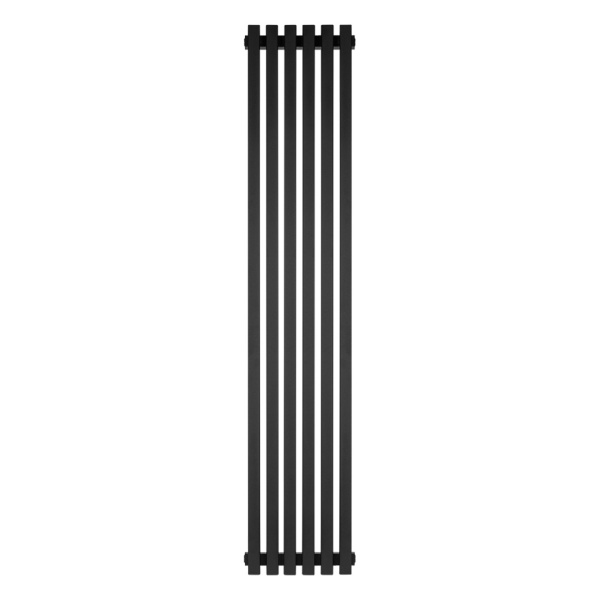 Стальной трубчатый радиатор Stout Tube Quadro QV40-1750 CU 6 секций, нижнее центральное подключение (черный)
