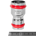 Муфта переходная 35х28 Rommer из нержавеющей стали прессовой