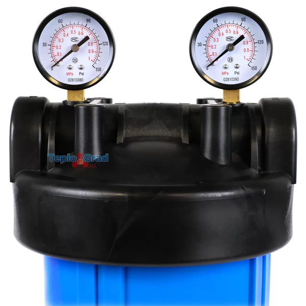 Фильтр для холодной воды Kristal Filter Big Blue 20" с манометрами