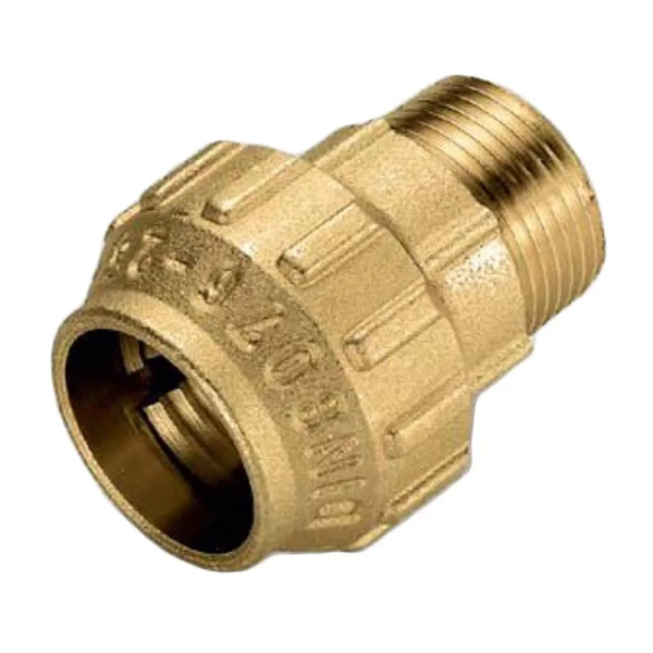 Муфта Tiemme с наружной резьбой 20x1/2" ПНД латунь