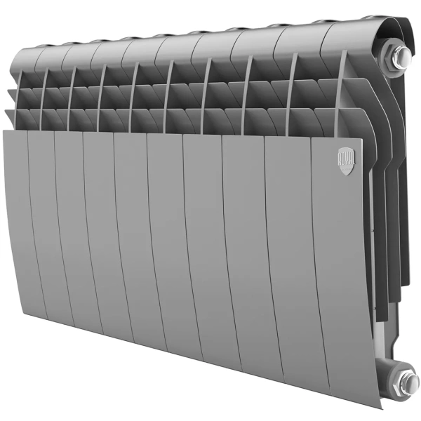 Биметаллический радиатор Royal Thermo BiLiner 350 Silver Satin 10 секций