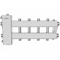 Балансировочный коллектор Gidruss BMSS-150-5DU (до 150 кВт, подкл. котла G 1 1/2, 2+2 контура G 1, нерж. сталь)