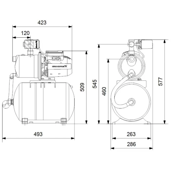 Насосная станция Grundfos JP 5-48 PT-H 99463877