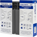 Биметаллический радиатор Stout Titan Ventil 350 6 секций, нижнее подключение, графит