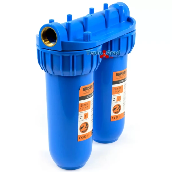Фильтр для холодной воды Kristal Filter Slim D 10 NT 1 сдвоенный