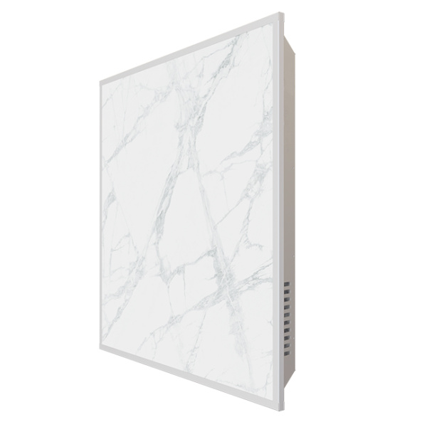 Отопительная панель Stout White Stone SCT 60x60 белый гранит / белый корпус