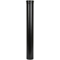 Удлинитель дымохода коаксиальный Stout 80/125 1000 мм черный