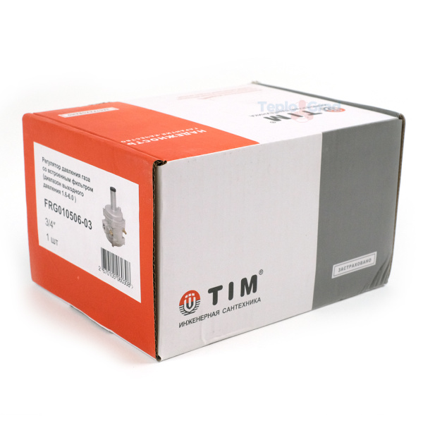 Регулятор давления газа со встроенным фильтром TIM 3/4