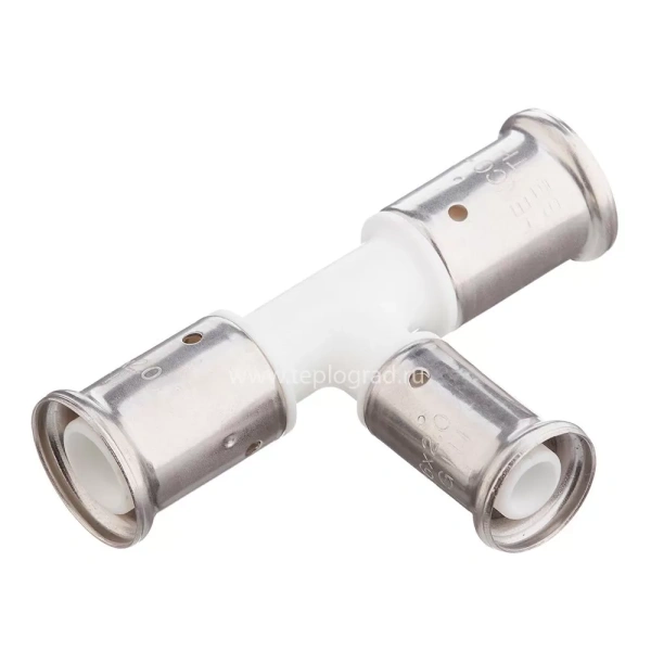 Пресс тройник Henco 20x16x20 белый