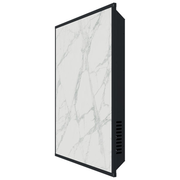 Отопительная панель Stout White Stone SCT 60x60 белый гранит / черный корпус
