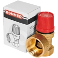 Предохранительный клапан Rommer 3 бар 3/4x1 для системы отопления