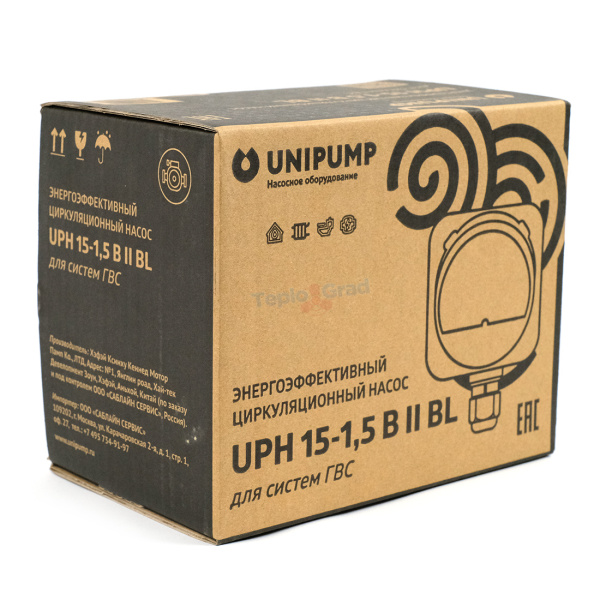 Циркуляционный насос Unipump UPH 15-1,5 B II BL для ГВС