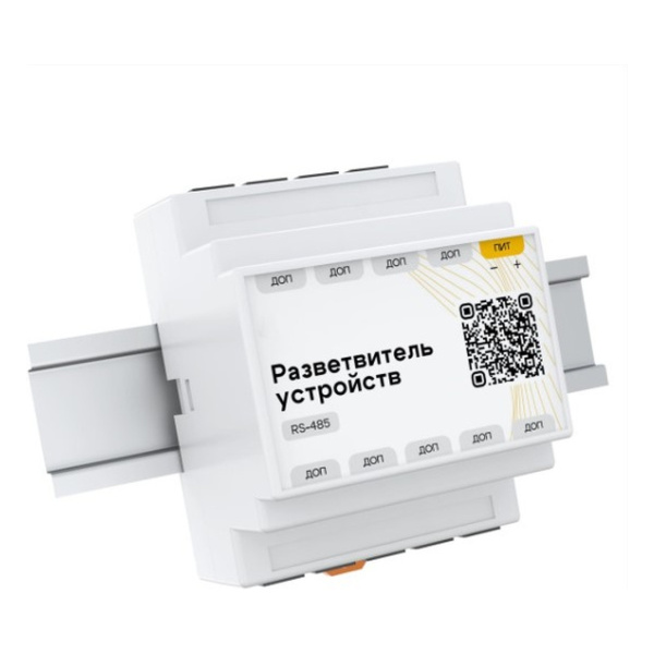 Разветвитель датчиков и устройств Stout, DIN, RS485 (Modbus), порт ДОП