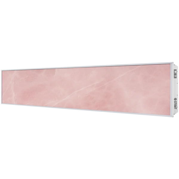 Отопительная панель Stout Rose Stone SCT 120x30 розовый гранит