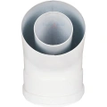 Отвод коаксиальный Rommer 60/100 45°