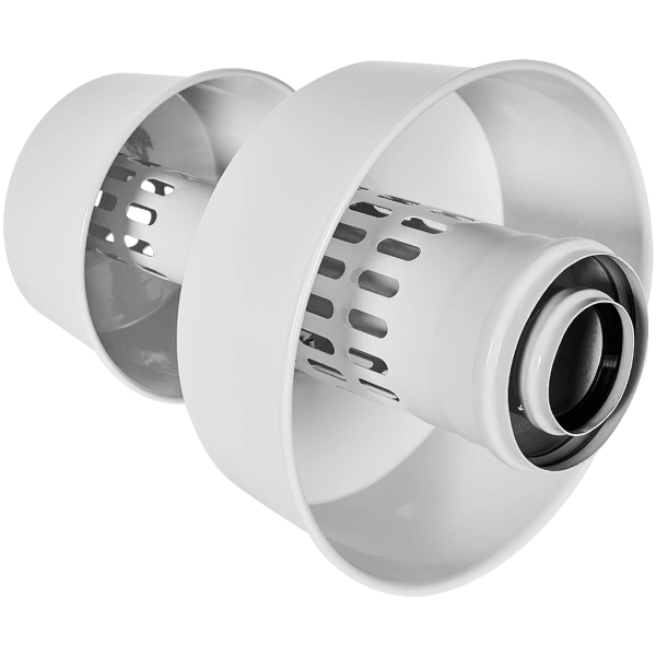 Оголовок с ветрозащитой Rommer 60/100 алюминий