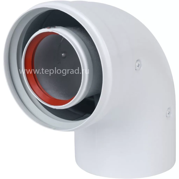 Коаксиальный отвод Baxi 60/100 90° для промежуточных участков