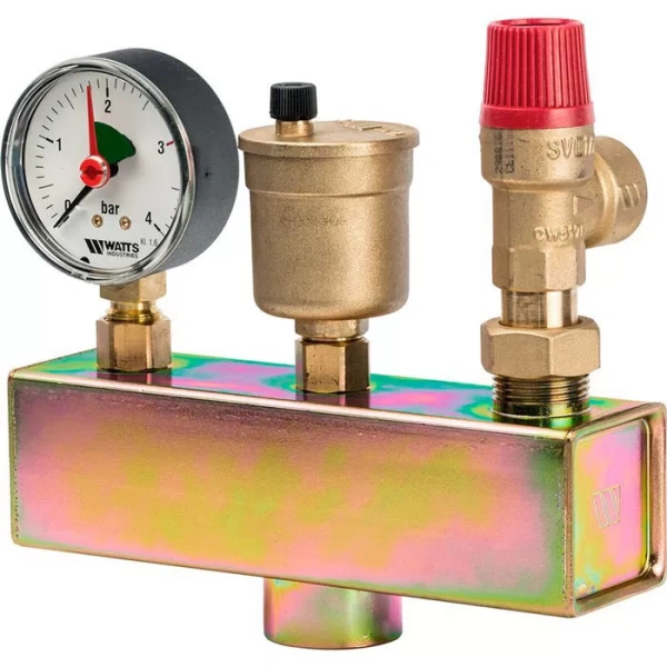 Группа безопасности Watts KSG 30 без теплоизоляции 3 бар (до 50 кВт)