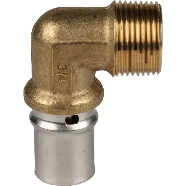 Угольник с наружной резьбой прессовой Stout 3/4 x 20