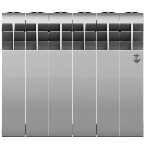 Биметаллический радиатор Royal Thermo BiLiner 350 Silver Satin 6 секций