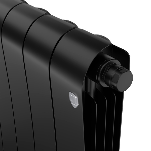 Биметаллический радиатор Royal Thermo Infinity 500 Noir Sable VR80 8 секций с нижним подключением