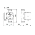 Циркуляционный насос Grundfos UP 20-30 N 59643500