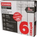 Биметаллический радиатор Rommer Profi Bm 350 6 секций