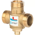 Термостатический смесительный клапан Stout G 1 1/2M-G 1 1/2F-G 1M 60°С