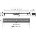Душевой лоток AlcaPlast APZ8 750 мм с решеткой из нержавеющей стали
