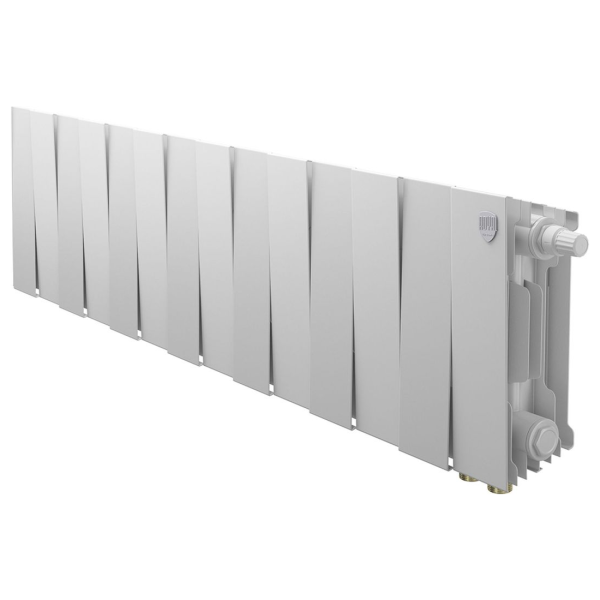 Биметаллический радиатор Royal Thermo PianoForte 200 Bianco Traffico VR80 14 секций с нижним подключением