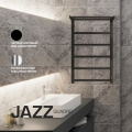Электрический полотенцесушитель Stout JAZZ quadro 500x800 хром с полкой