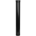 Удлинитель дымохода коаксиальный Stout 80/125 1000 мм черный для конденсационных котлов