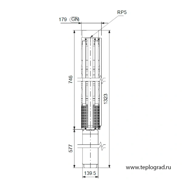 Скважинный насос Grundfos SP 95-2-AN 3x380 6" 195019A2