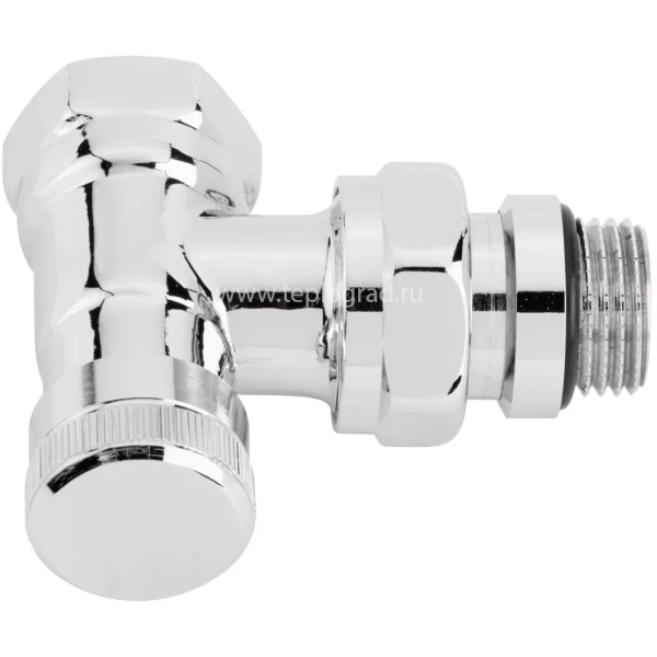 Клапан запорный Danfoss RLV-CX угловой 1/2 хромированный